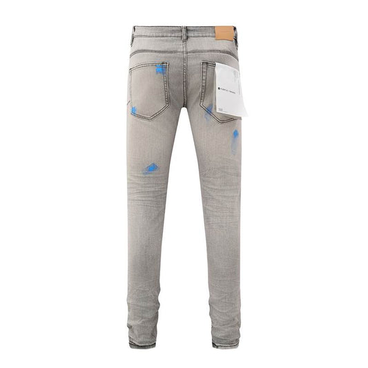 Men's Purple Fashionable Casual Jeans Pants Size 30-38