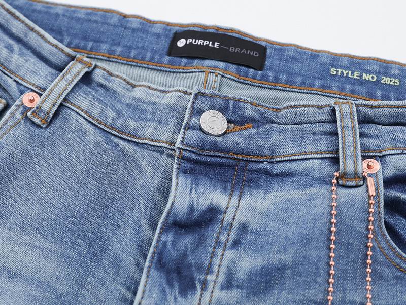 Men's Purple Fashionable Casual Jeans Pants Size 30-38