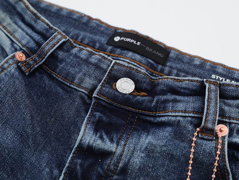 Men's Purple Fashionable Casual Jeans Pants Size 30-38