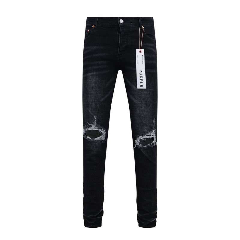 Men's Purple Fashionable Casual Jeans Pants Size 30-38