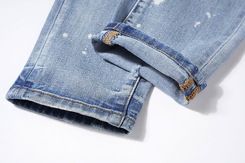 Men's Purple Fashionable Casual Jeans Pants Size 30-38