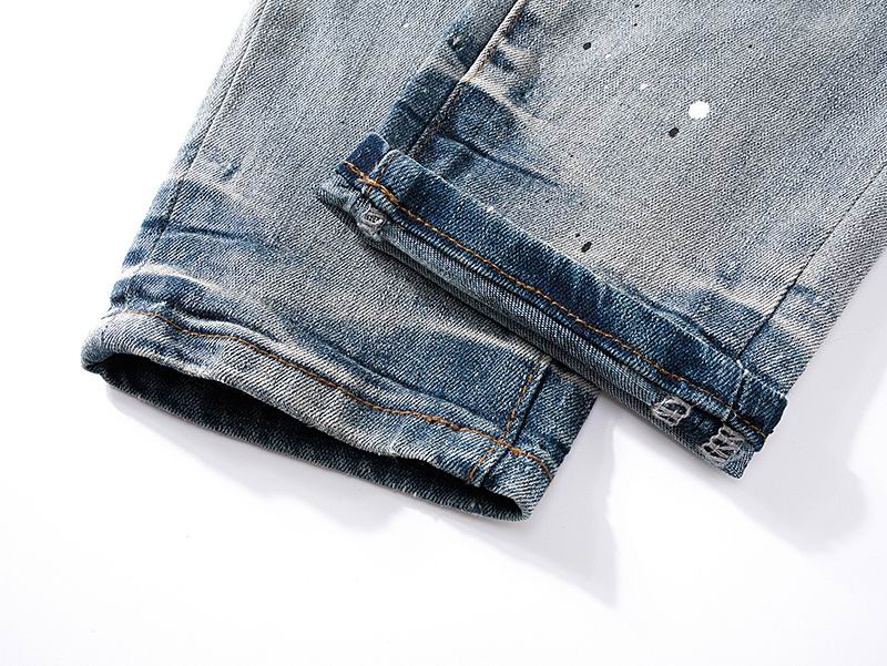 Men's Purple Fashionable Casual Jeans Pants Size 30-38