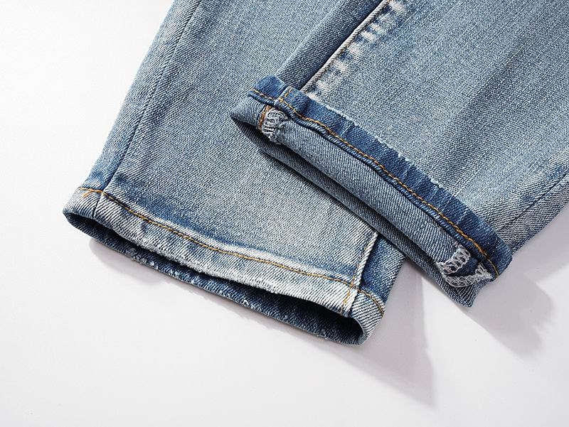 Men's Purple Fashionable Casual Jeans Pants Size 30-38