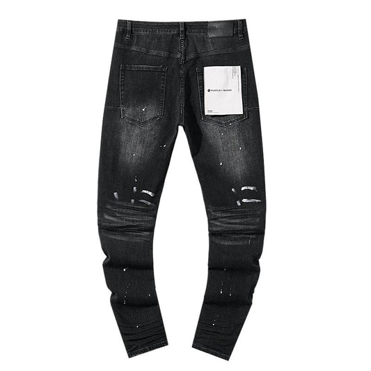 Men's Purple Fashionable Casual Jeans Pants Size 30-38