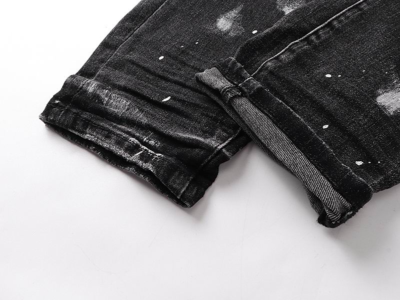 Men's Purple Fashionable Casual Jeans Pants Size 30-38