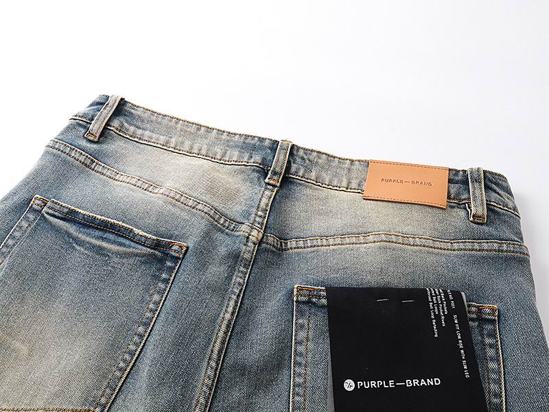Men's Purple Fashionable Casual Jeans Pants Size 30-38