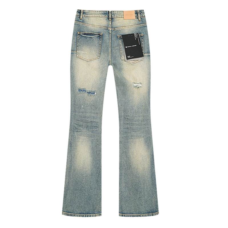 Men's Purple Fashionable Casual Jeans Pants Size 30-38