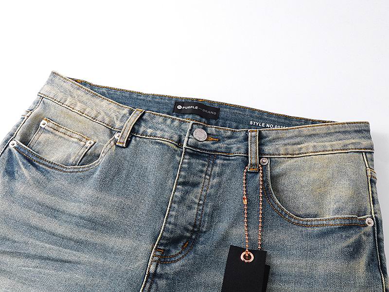 Men's Purple Fashionable Casual Jeans Pants Size 30-38