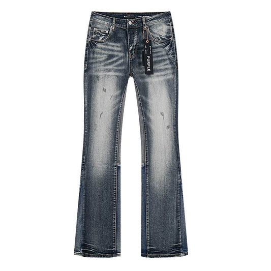 Men's Purple Fashionable Casual Jeans Pants Size 30-38