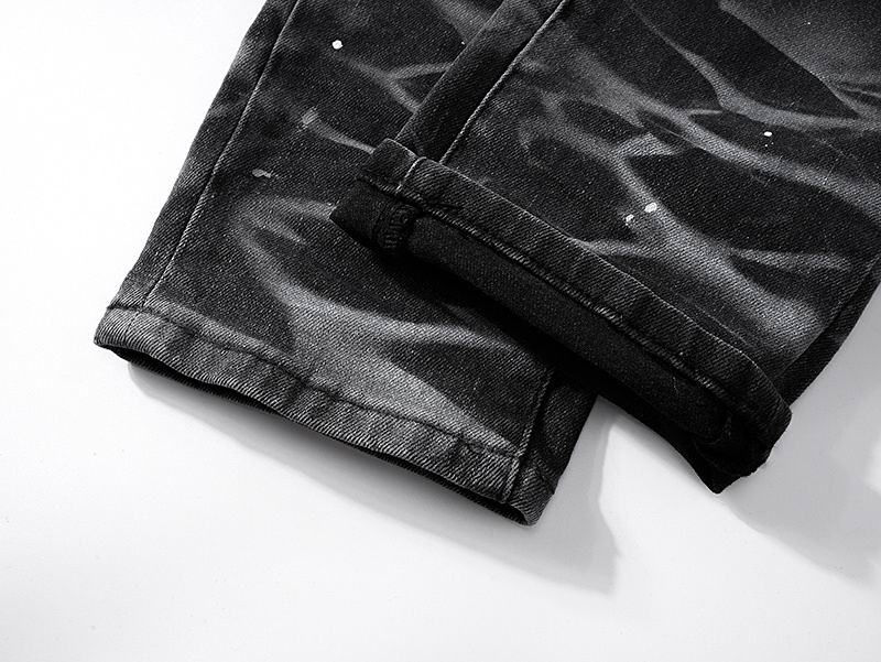 Men's Purple Fashionable Casual Jeans Pants Size 30-38