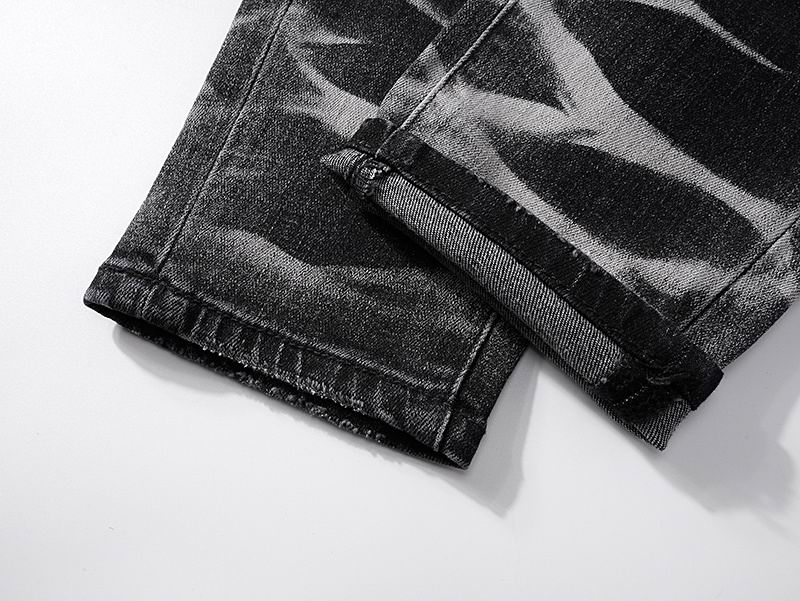 Men's Purple Fashionable Casual Jeans Pants Size 30-38