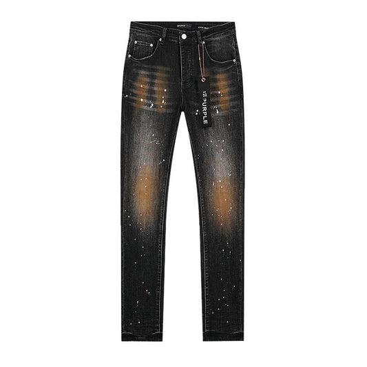 Men's Purple Fashionable Casual Jeans Pants Size 30-38