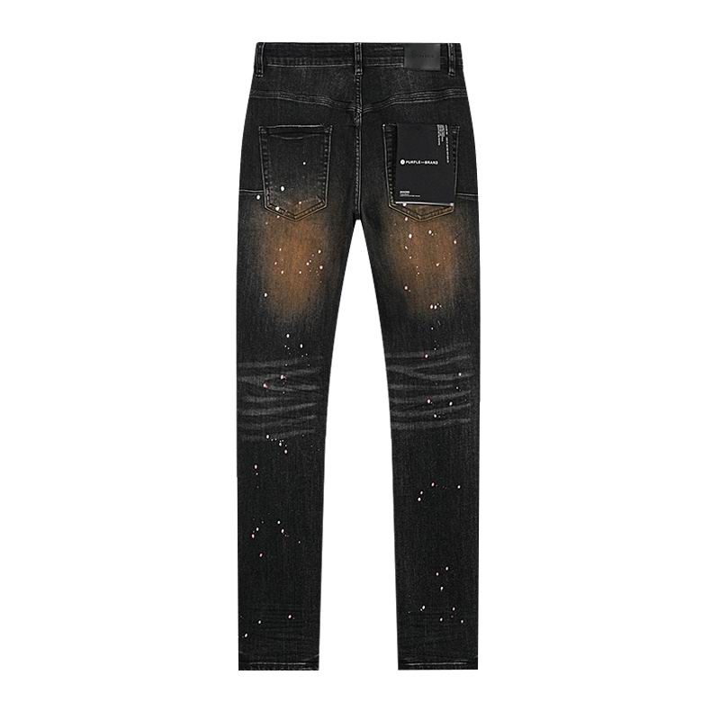 Men's Purple Fashionable Casual Jeans Pants Size 30-38