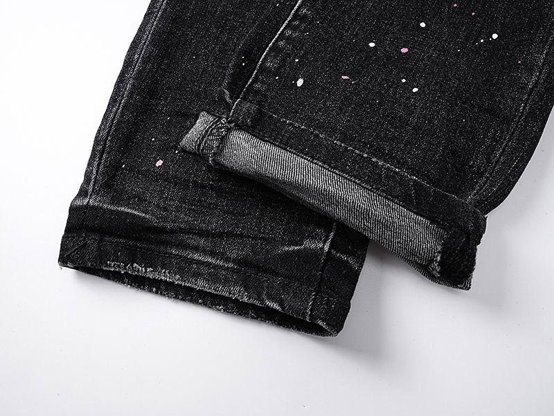 Men's Purple Fashionable Casual Jeans Pants Size 30-38