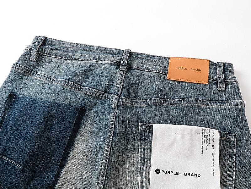 Men's Purple Fashionable Casual Jeans Pants Size 30-38