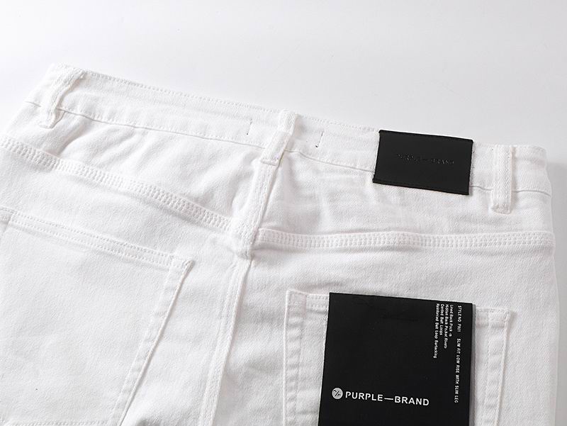 Men's Purple Fashionable Casual Jeans Pants Size 30-38