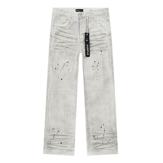 Men's Purple Fashionable Casual Jeans Pants Size 30-38