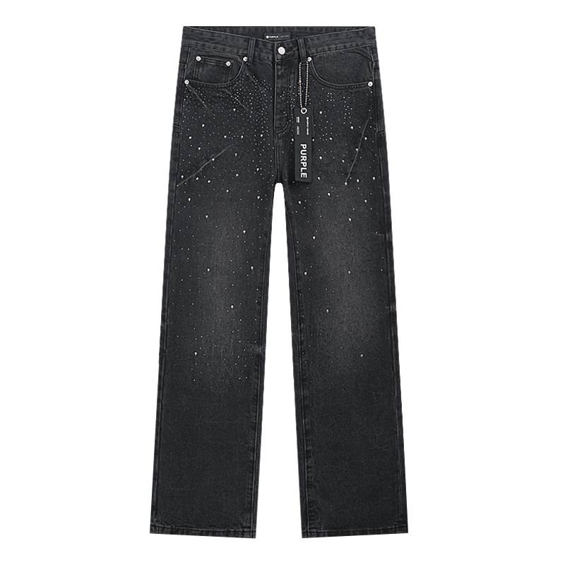 Men's Purple Fashionable Casual Jeans Pants Size 30-38