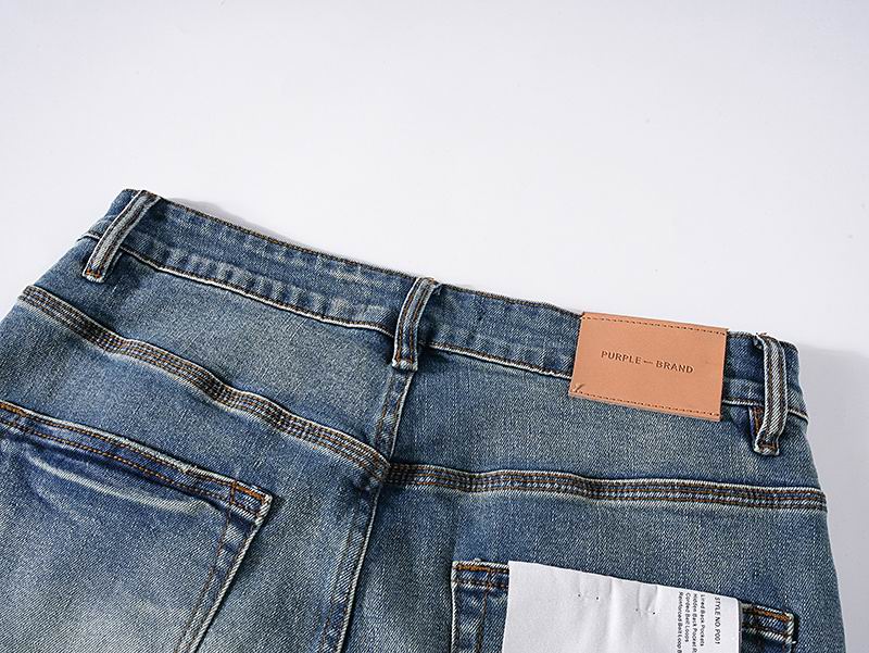Men's Purple Fashionable Casual Jeans Pants Size 30-38