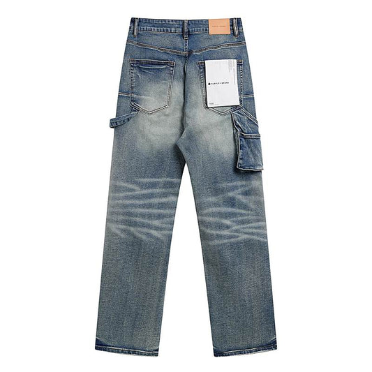 Men's Purple Fashionable Casual Jeans Pants Size 30-38