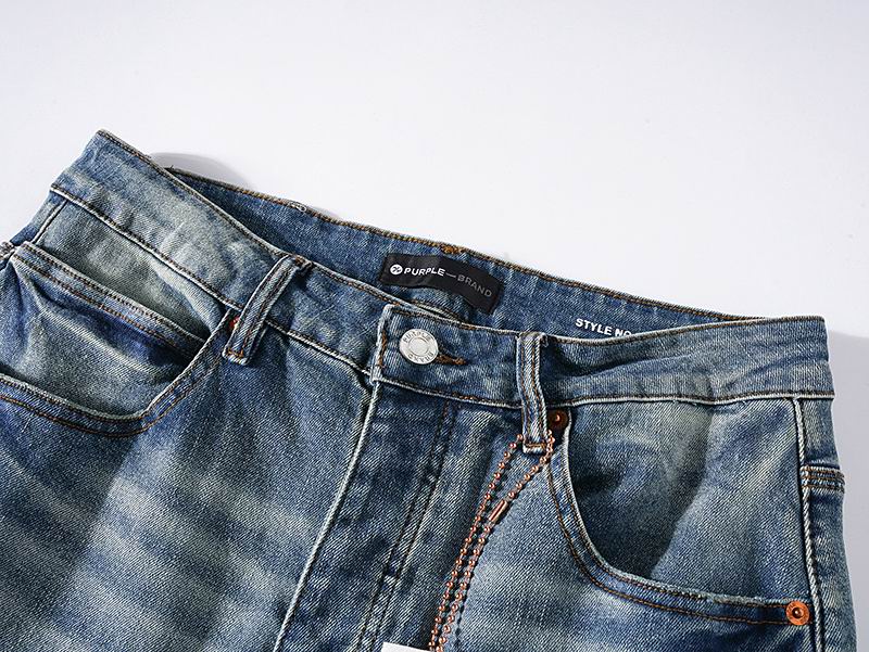 Men's Purple Fashionable Casual Jeans Pants Size 30-38