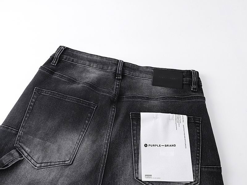 Men's Purple Fashionable Casual Jeans Pants Size 30-38