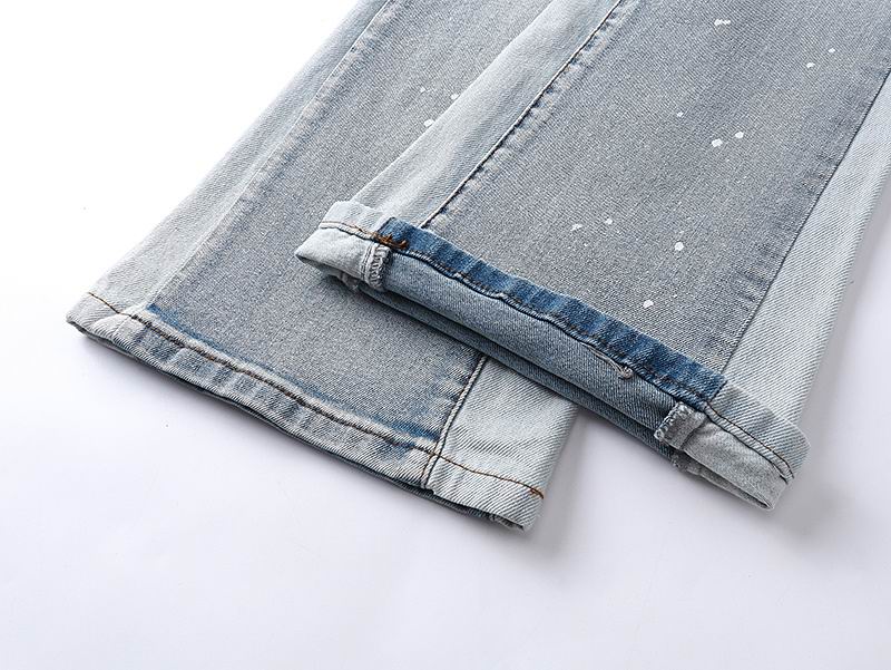 Men's Purple Fashionable Casual Jeans Pants Size 30-38