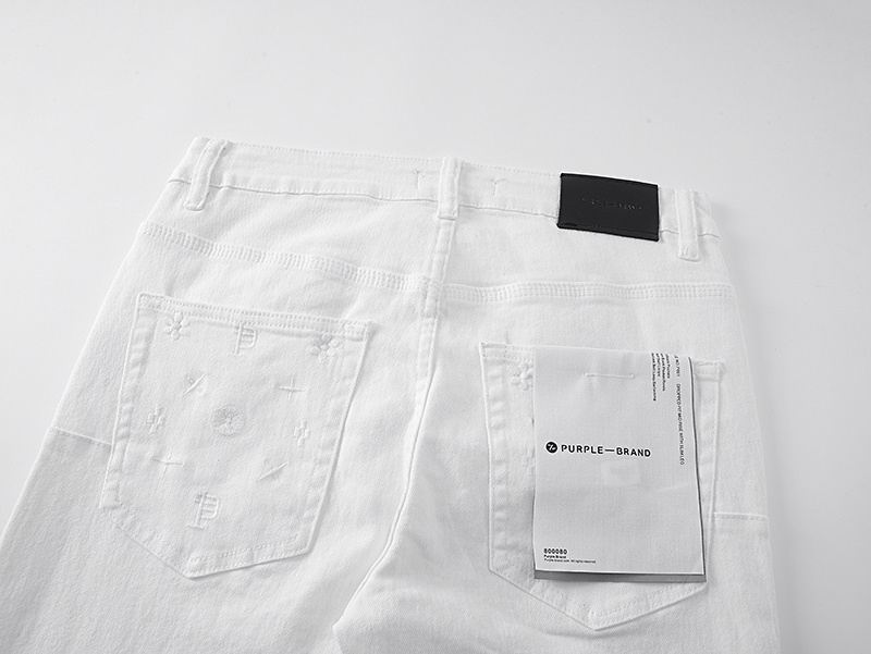 Men's Purple Fashionable Casual Jeans Pants Size 30-38