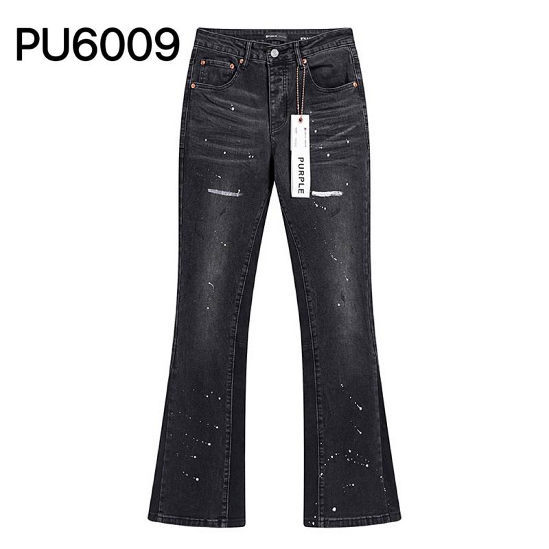 Men's Purple Fashionable Casual Jeans Pants Size 30-38