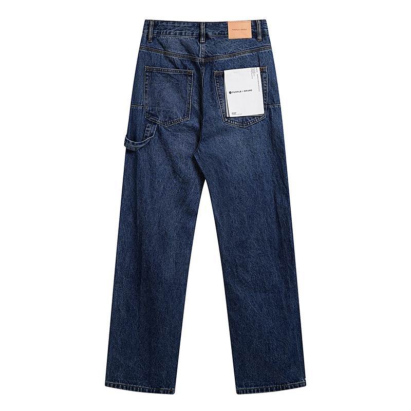 Men's Purple Fashionable Casual Jeans Pants Size 30-38