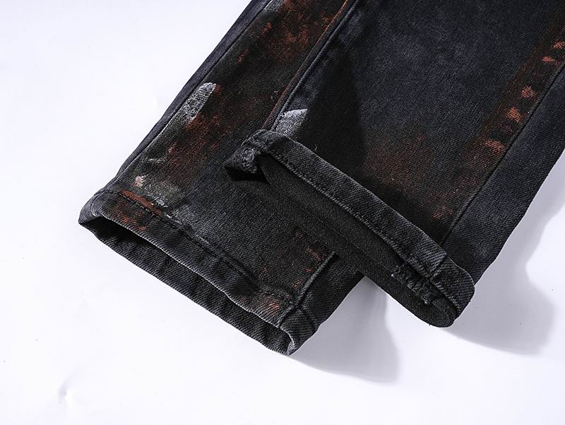 Men's Purple Fashionable Casual Jeans Pants Size 30-38