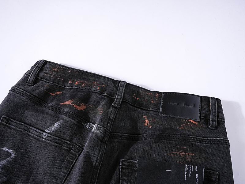 Men's Purple Fashionable Casual Jeans Pants Size 30-38