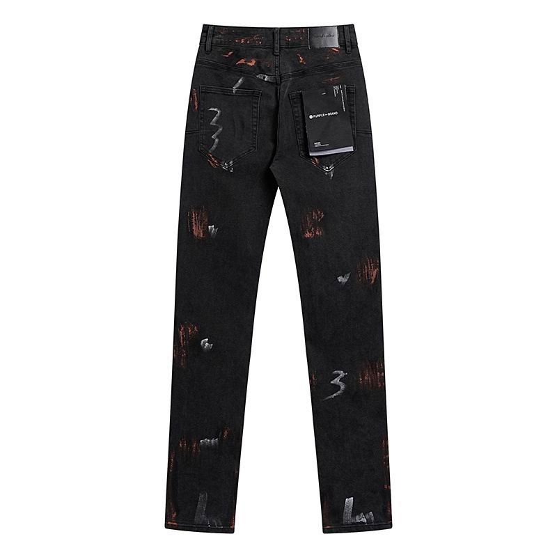 Men's Purple Fashionable Casual Jeans Pants Size 30-38