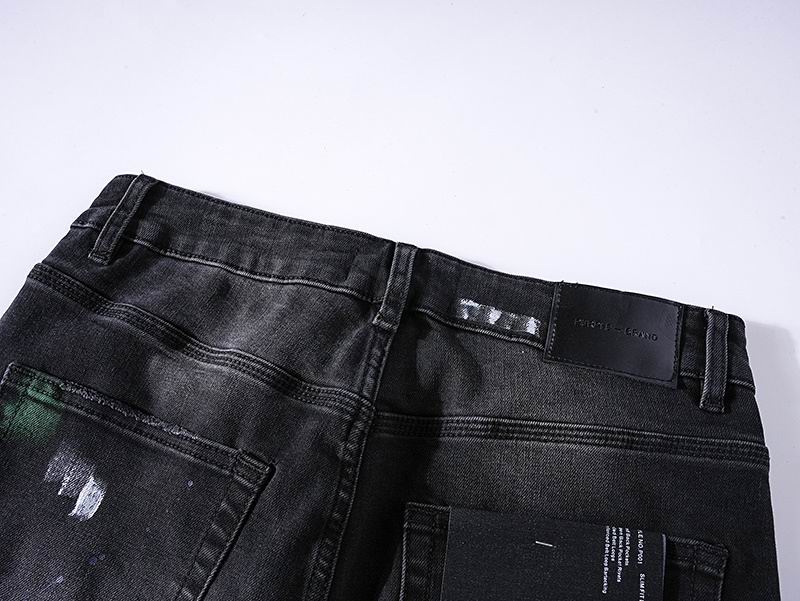 Men's Purple Fashionable Casual Jeans Pants Size 30-38