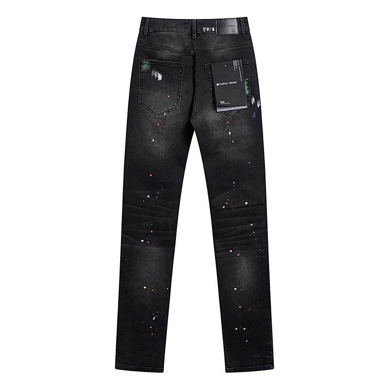 Men's Purple Fashionable Casual Jeans Pants Size 30-38