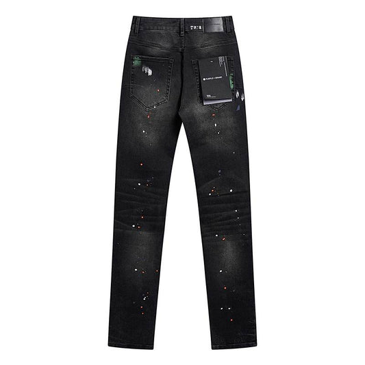 Men's Purple Fashionable Casual Jeans Pants Size 30-38