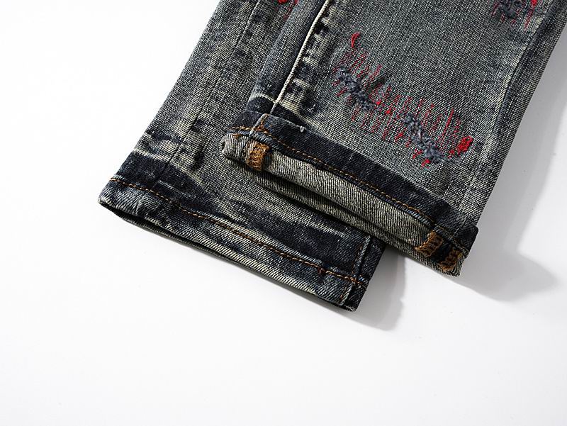 Men's Purple Fashionable Casual Jeans Pants Size 30-38