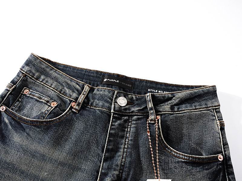 Men's Purple Fashionable Casual Jeans Pants Size 30-38