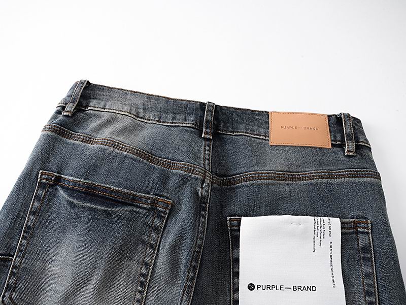 Men's Purple Fashionable Casual Jeans Pants Size 30-38