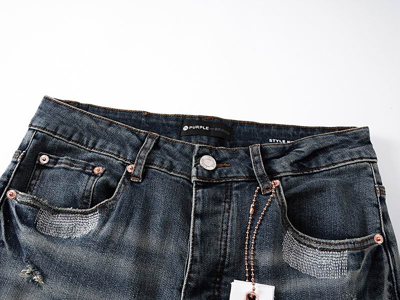 Men's Purple Fashionable Casual Jeans Pants Size 30-38