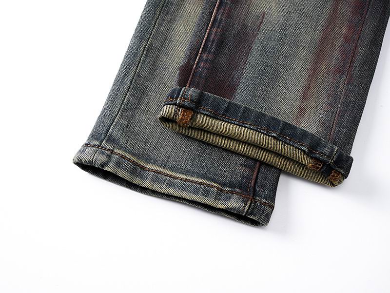 Men's Purple Fashionable Casual Jeans Pants Size 30-38