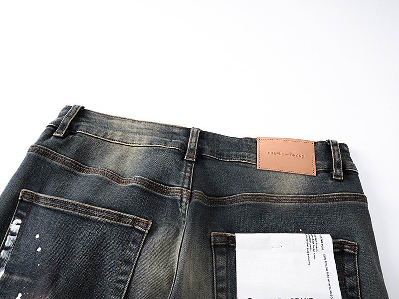Men's Purple Fashionable Casual Jeans Pants Size 30-38