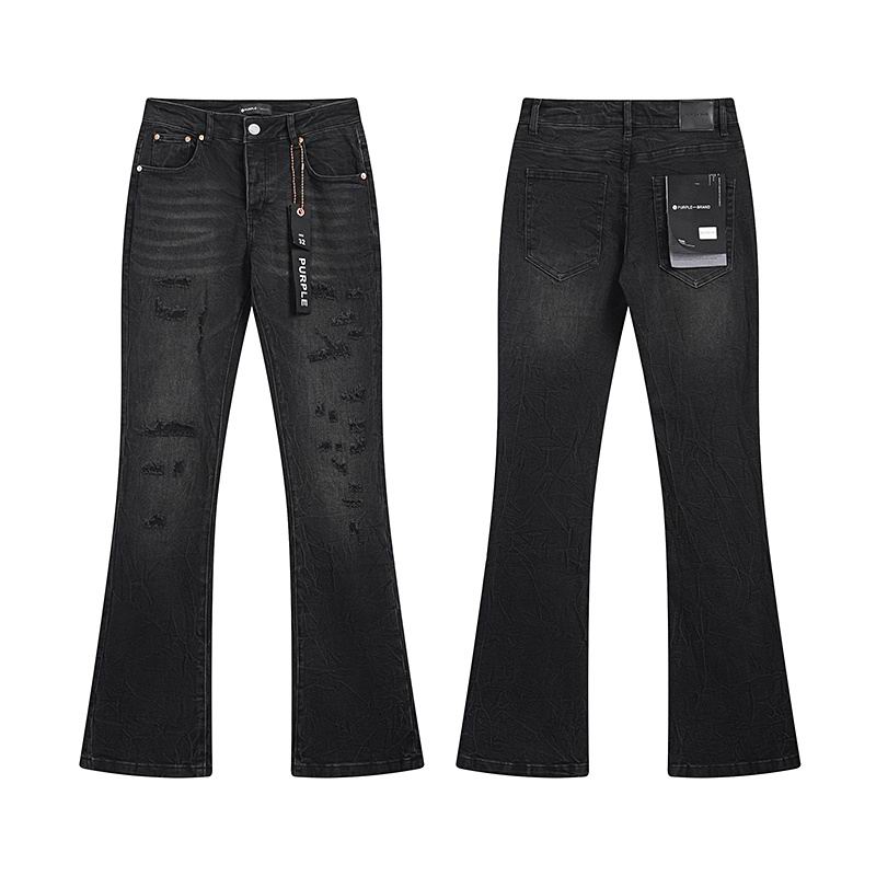 Men's Purple Fashionable Casual Jeans Pants Size 30-38