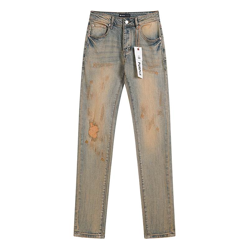 Men's Purple Fashionable Casual Jeans Pants Size 30-38