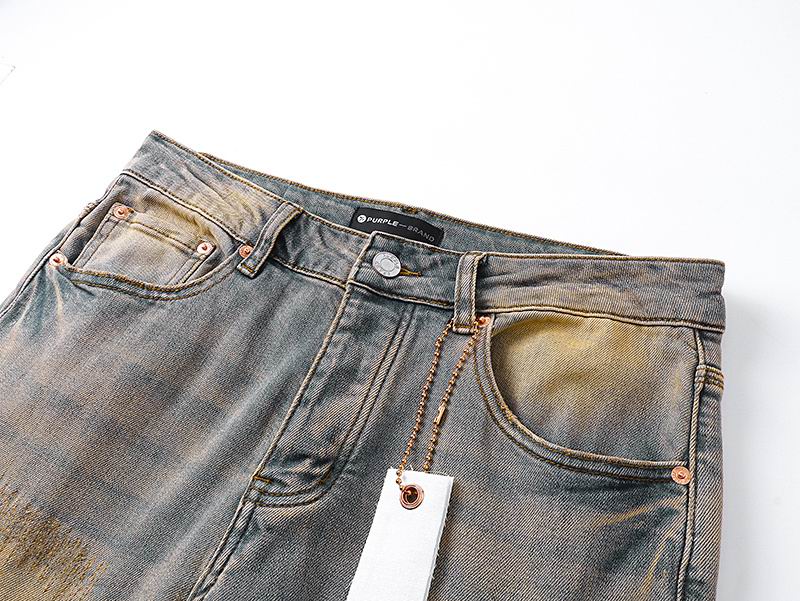 Men's Purple Fashionable Casual Jeans Pants Size 30-38
