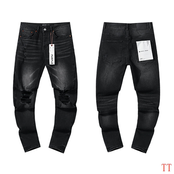 Men's Purple Fashionable Casual Jeans Pants Size 30-38