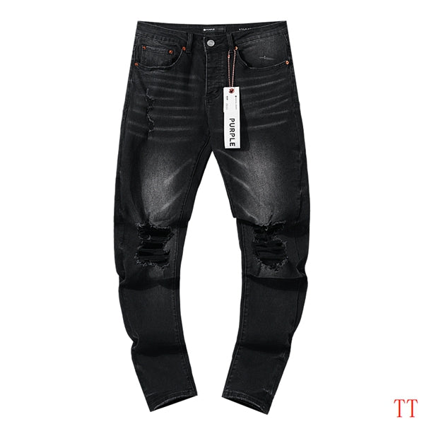 Men's Purple Fashionable Casual Jeans Pants Size 30-38