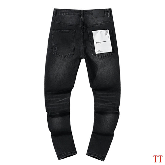 Men's Purple Fashionable Casual Jeans Pants Size 30-38