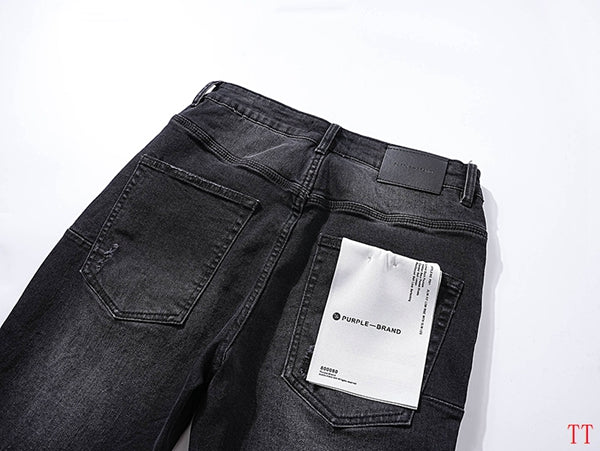 Men's Purple Fashionable Casual Jeans Pants Size 30-38