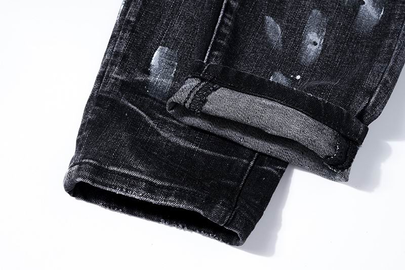 Men's Purple Fashionable Casual Jeans Pants Size 30-38